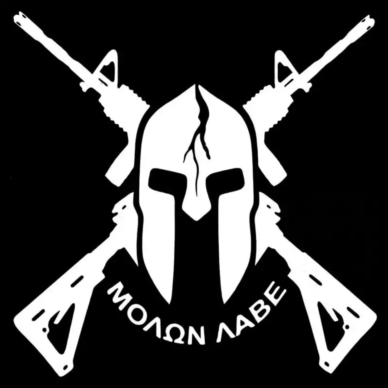 Spartan Molon Labe Decal - Shot Caliber