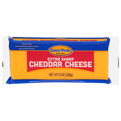 Dairy Fresh Extra Sharp Cheddar Bar Cheese 8oz