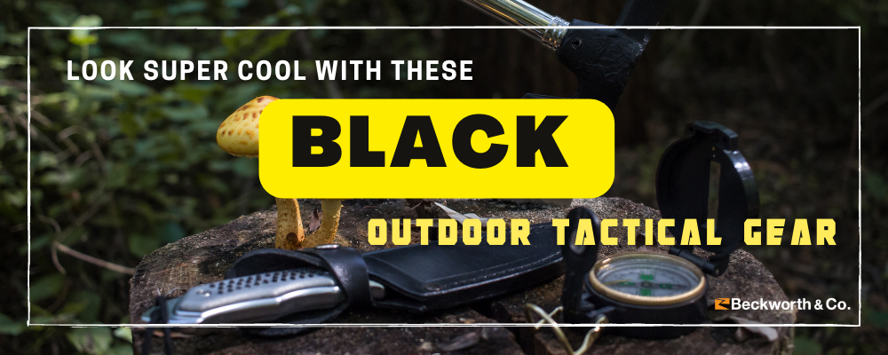 Look super cool with these black tactical outdoor gear