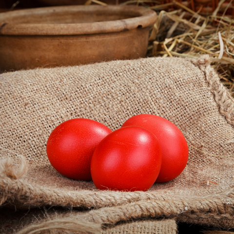 Greece Red Easter Eggs