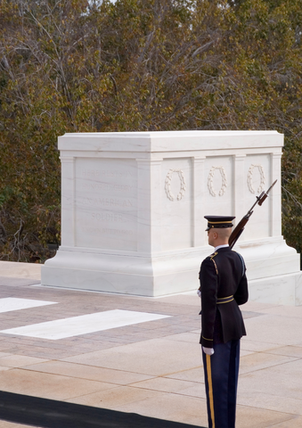 Guard guarding the Tomb of the Unknown Soldier