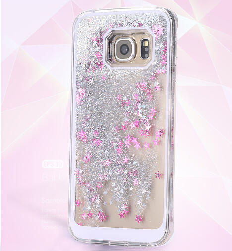 S6 Edge Plus Case Glitter Liquid Quicksand Waterfall Cases For Samsung Nox Cases