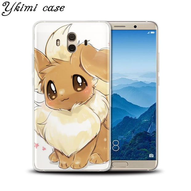Ykimi Case Soft Tpu Silicone Cute Cartoon Pokemon Cover For Huawei Mat Nox Cases