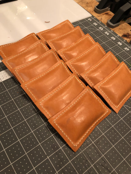 Finished Leather Paper Weights - Back Side