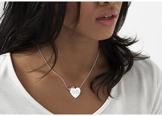 Titanium Steel Personalized Customized Love Heart Necklace - Temu