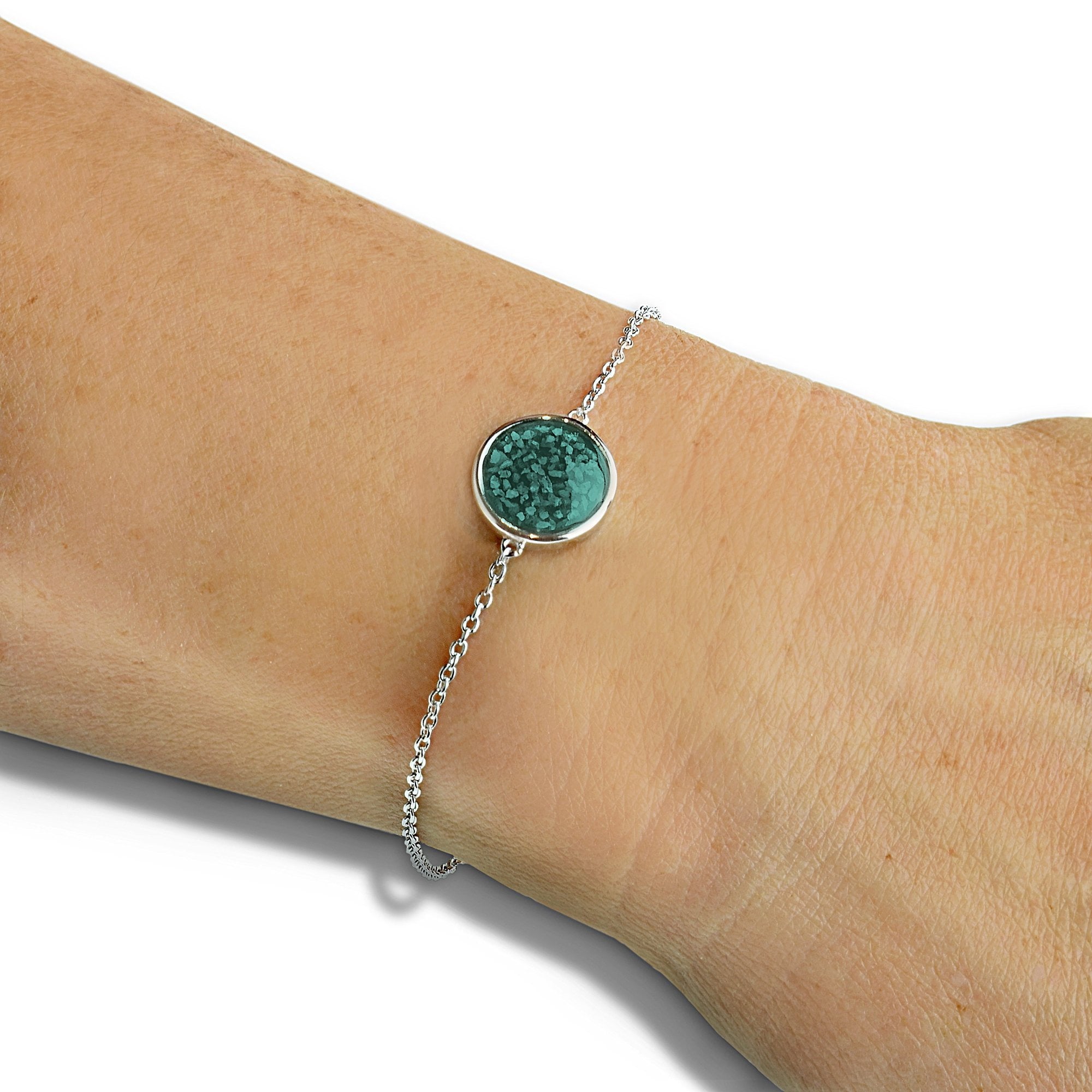 EverWith Ladies Classic Round Memorial Ashes Bracelet