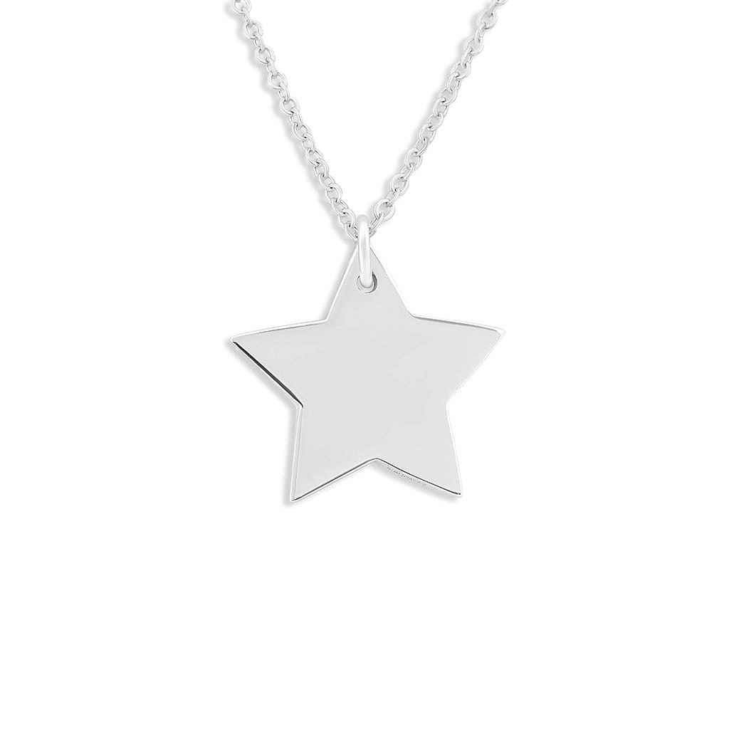EverWith Engraved Star Pawprint Memorial Pendant