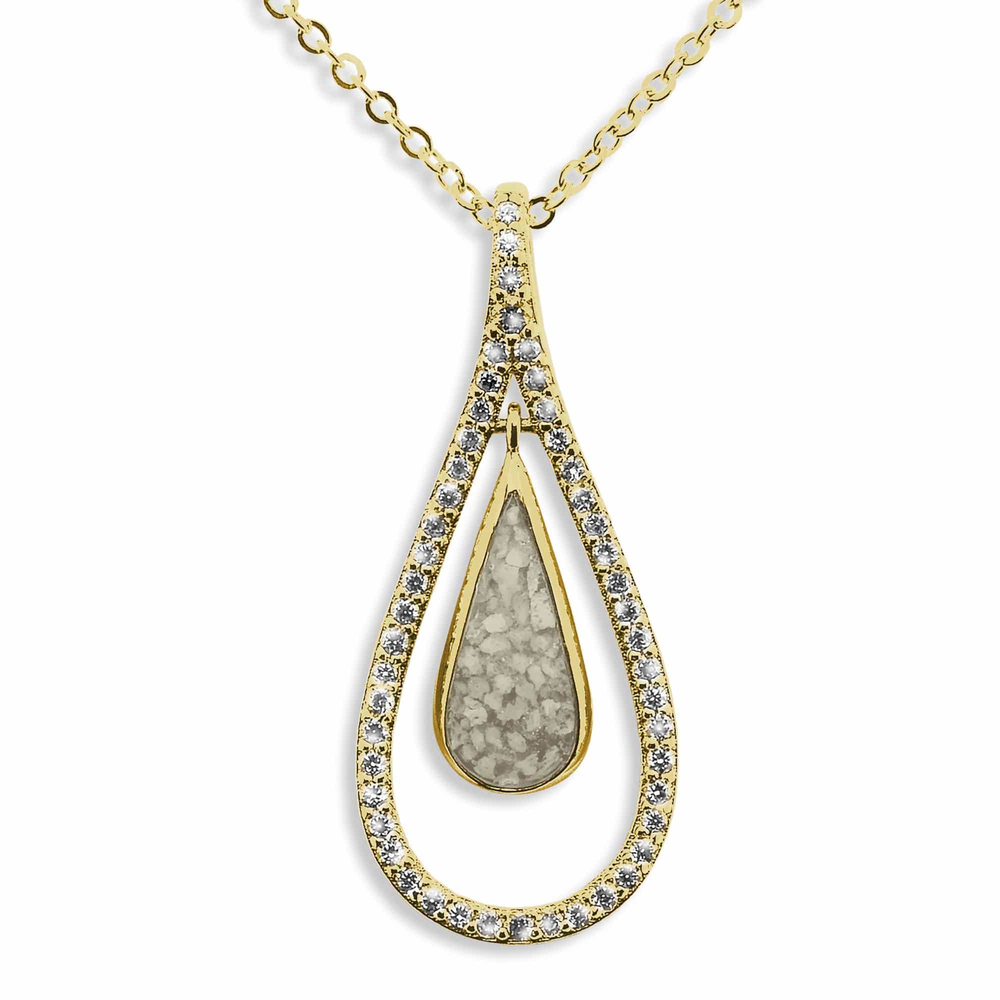 EverWith Ladies Teardrop Memorial Ashes Pendant