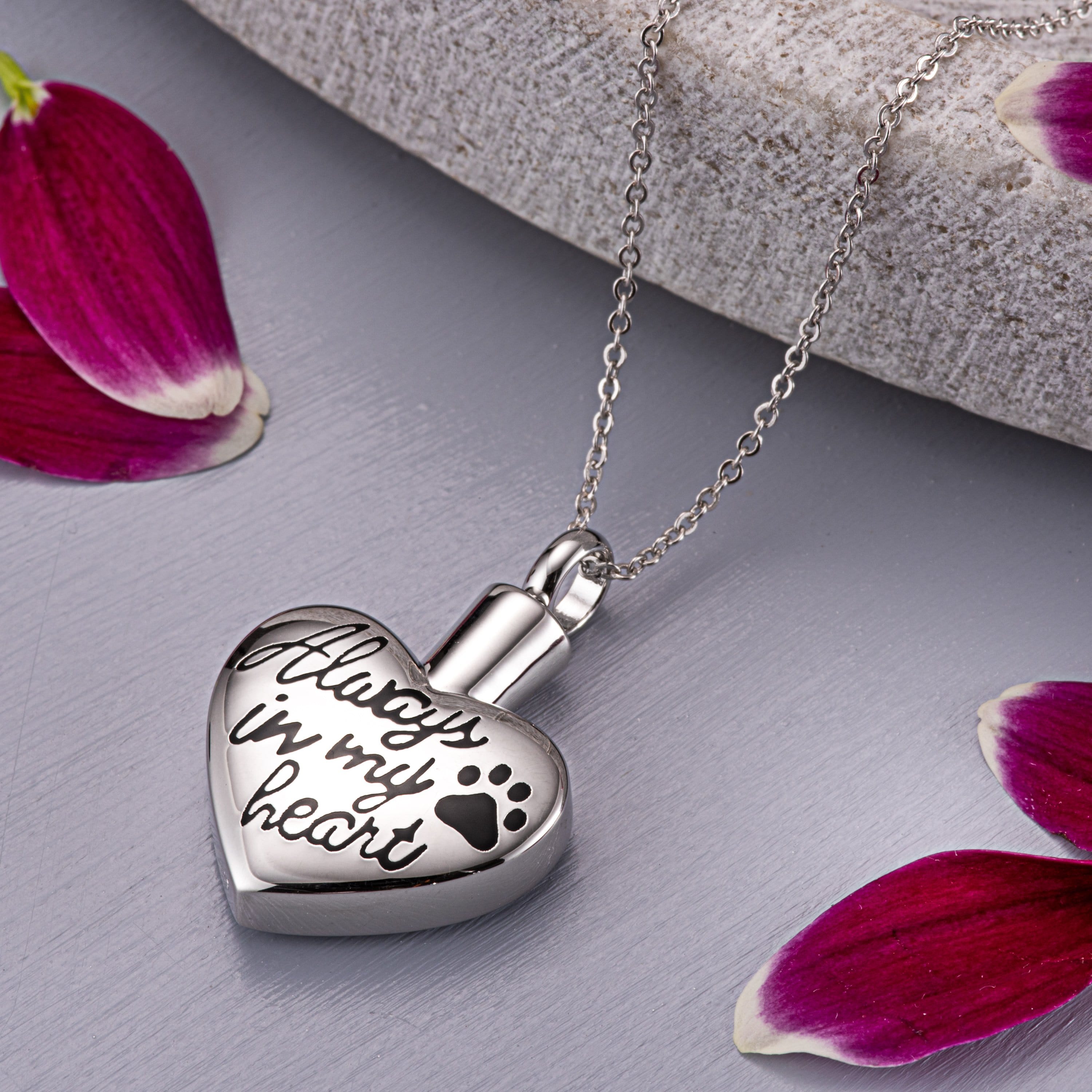 EverWith Self-fill Always in my Heart Memorial Ashes Pendant