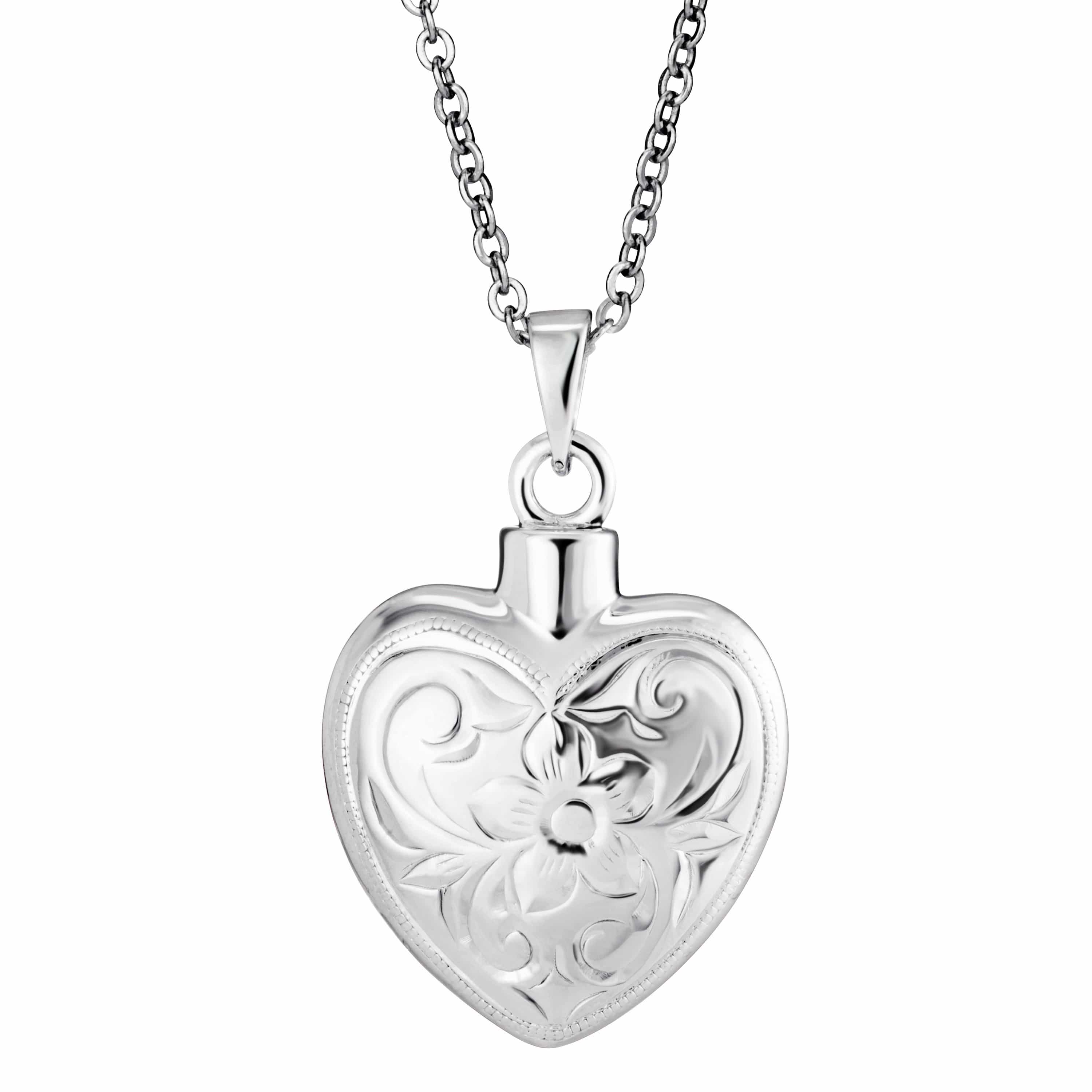 Self-fill Elegant Heart Memorial Ashes Pendant