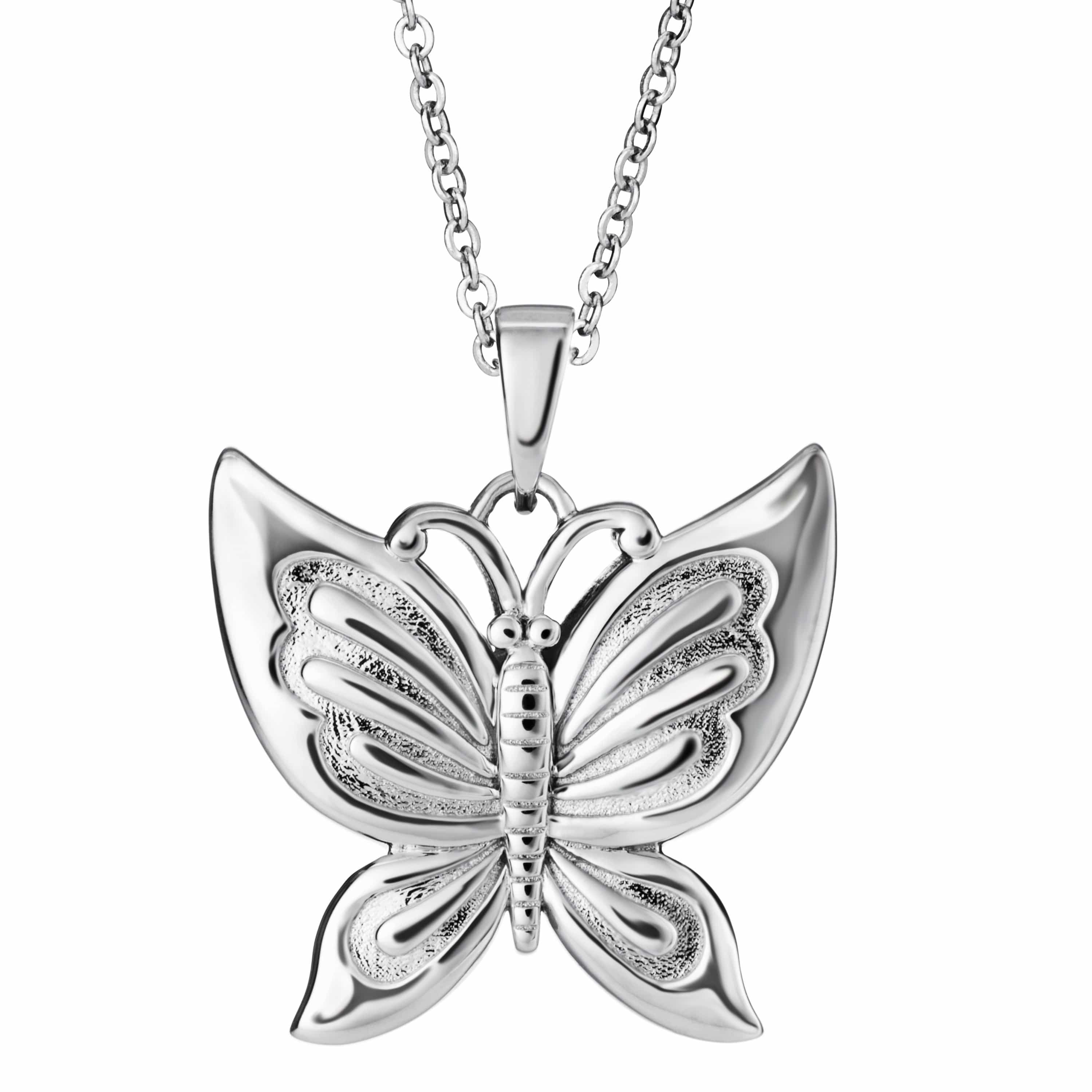 Self-fill Butterfly Memorial Ashes Pendant