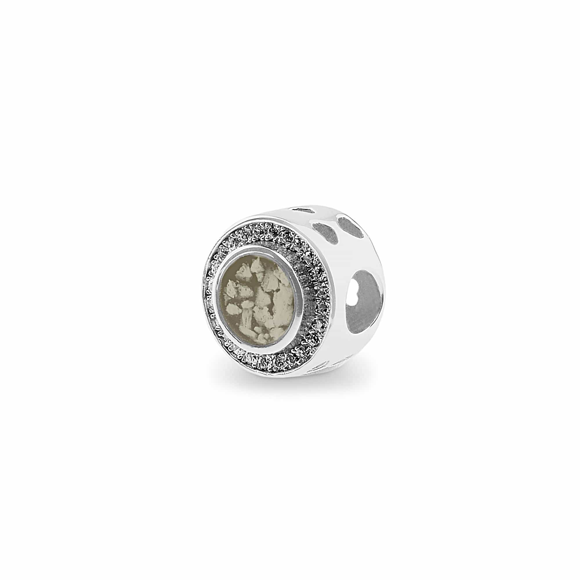 Admire Memorial Ashes Charm Bead with Fine Crystals