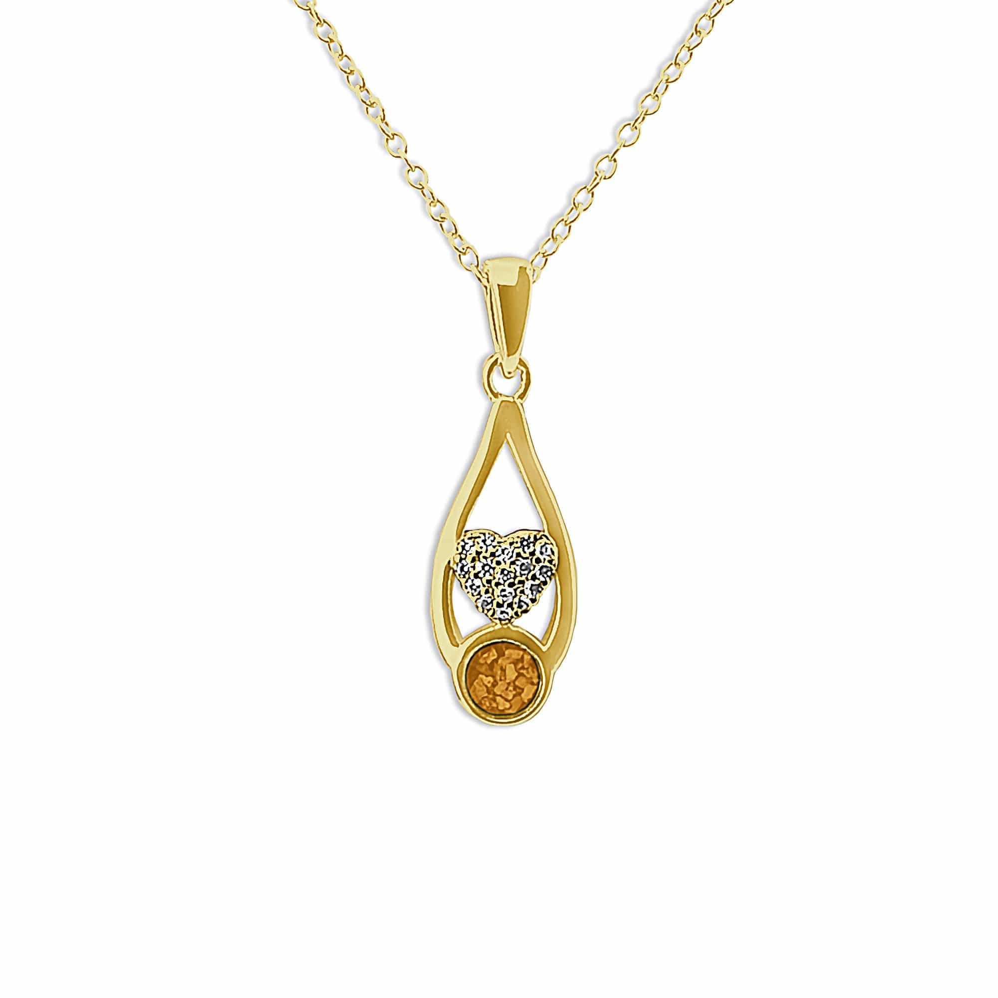 EverWith Ladies Protect Memorial Ashes Pendant with Fine Crystals