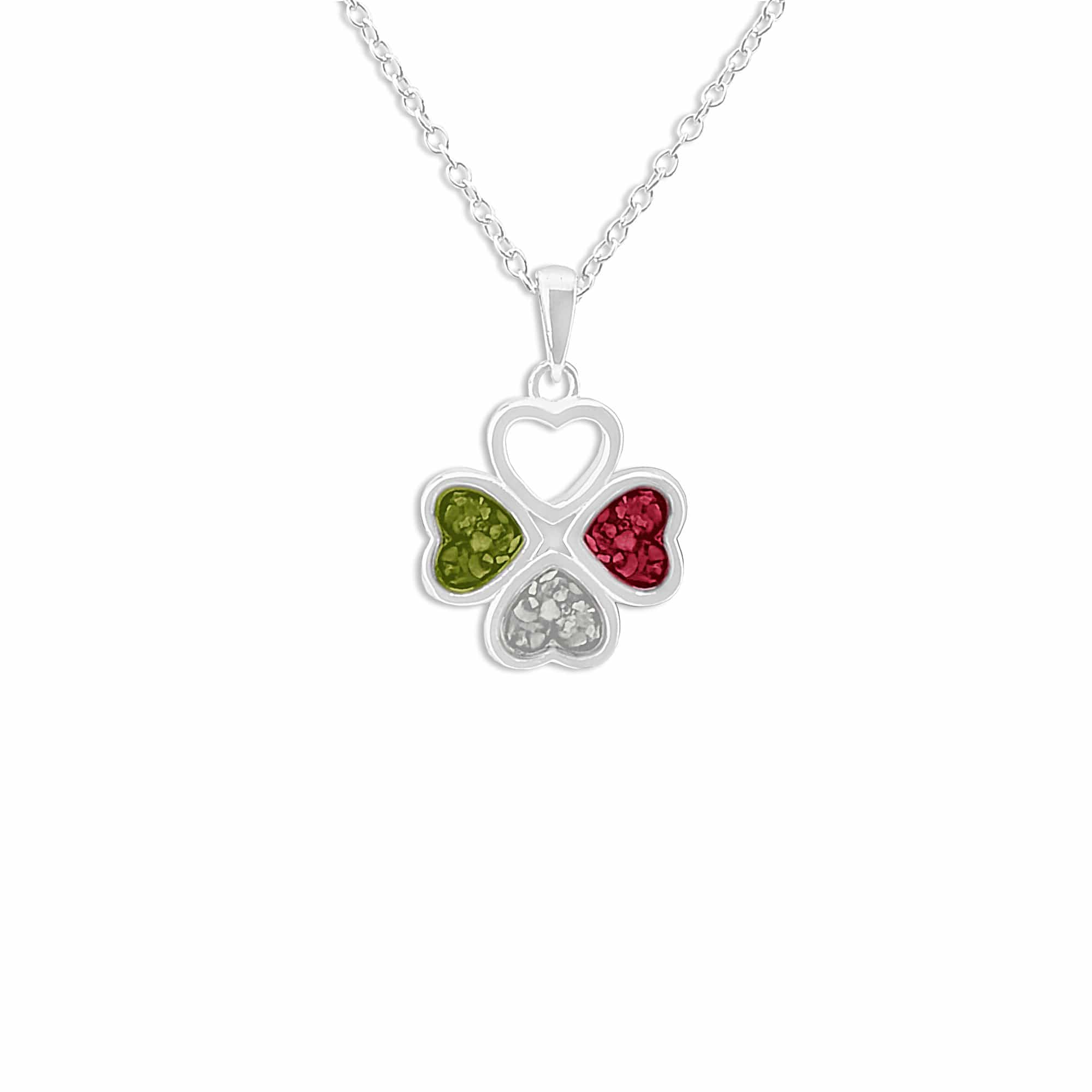 Ladies Clover Memorial Ashes Pendant