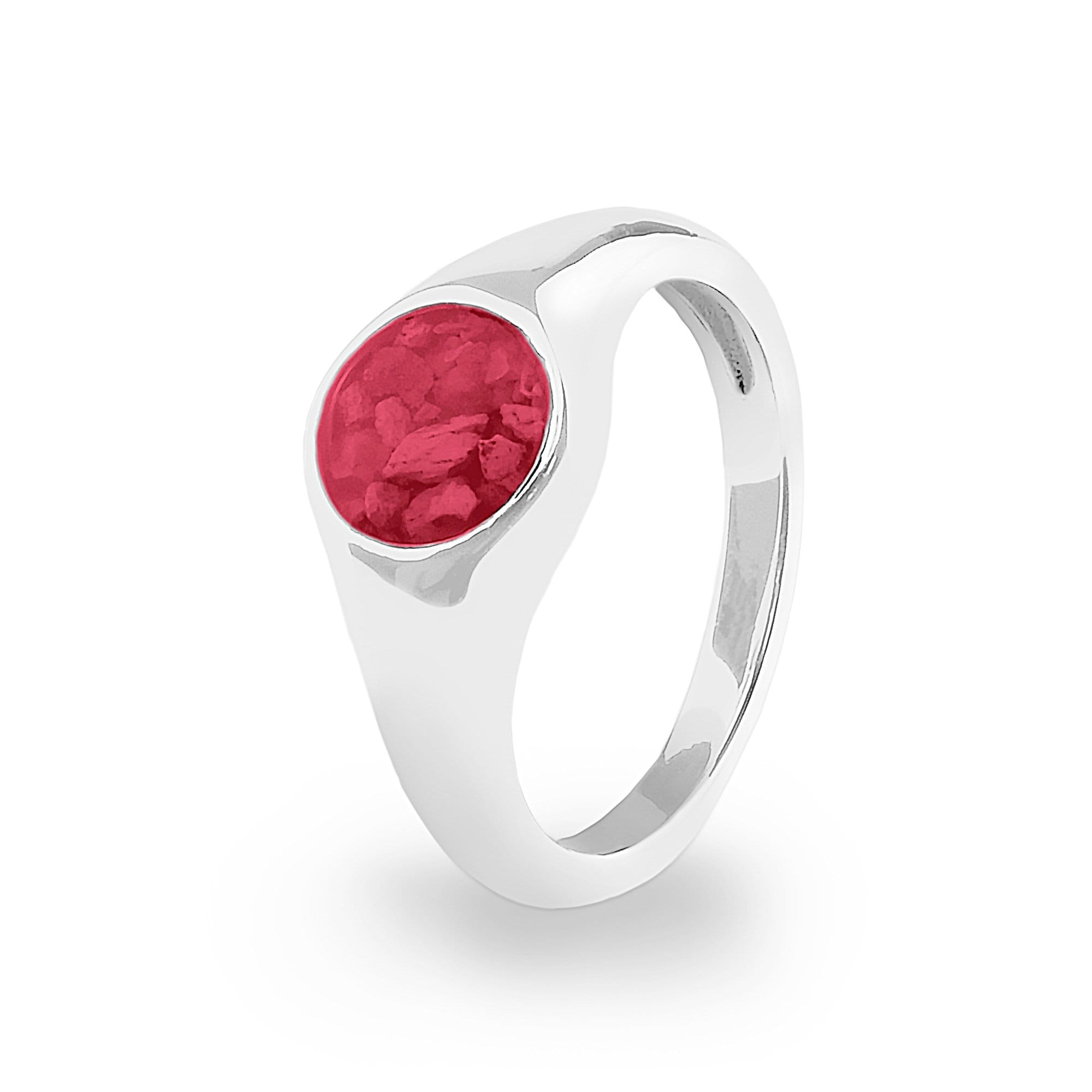 Sterling Silver, Red