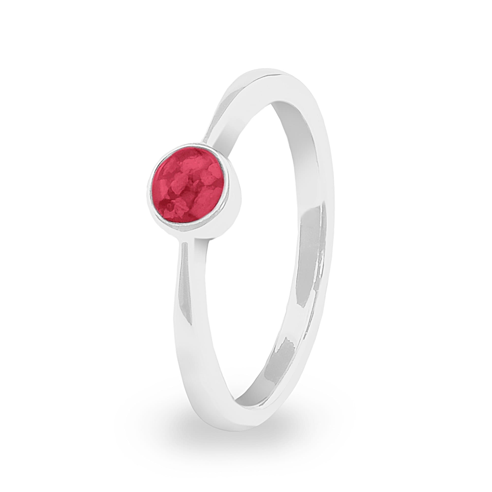 Sterling Silver, Red