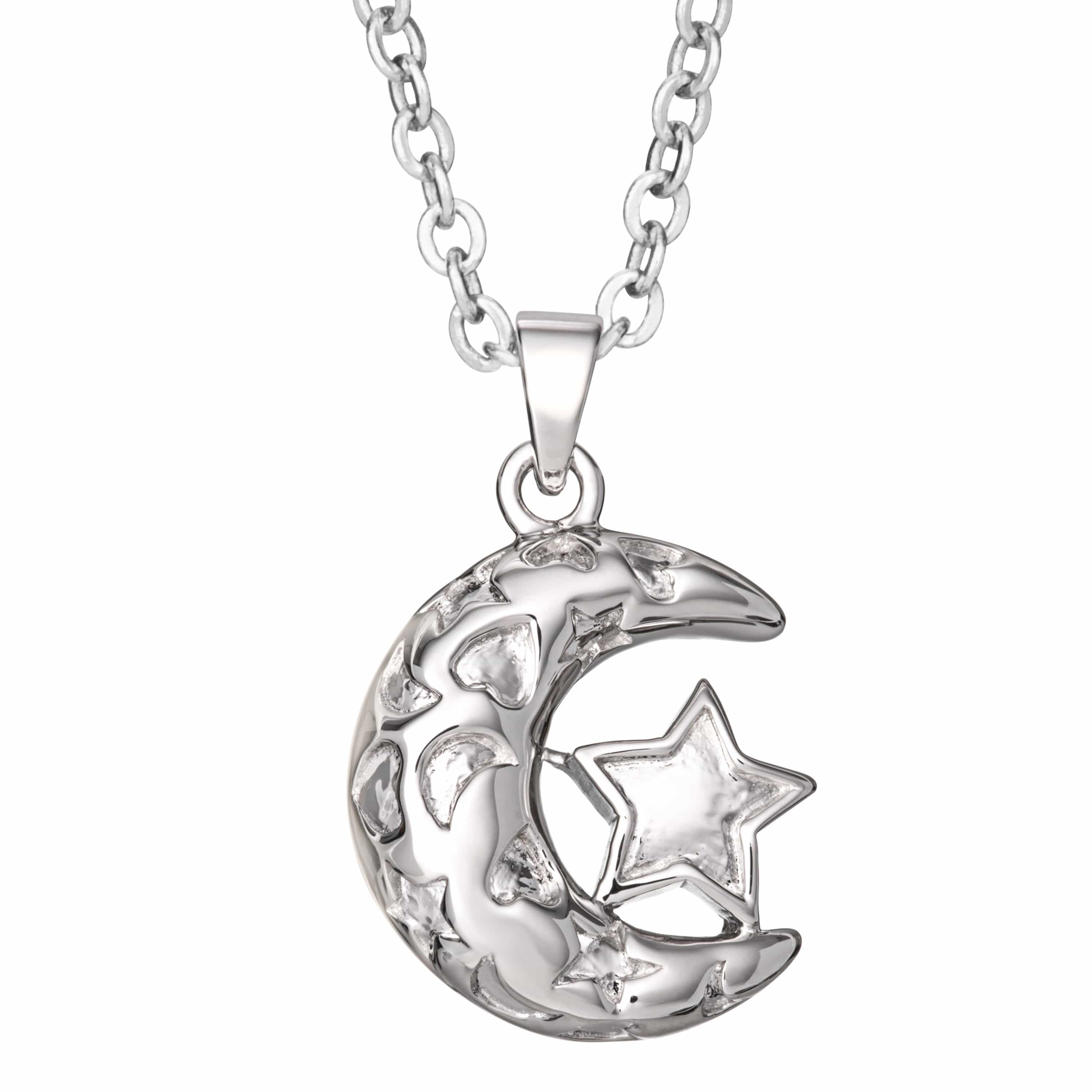Self-fill Moon and Stars Memorial Ashes Pendant