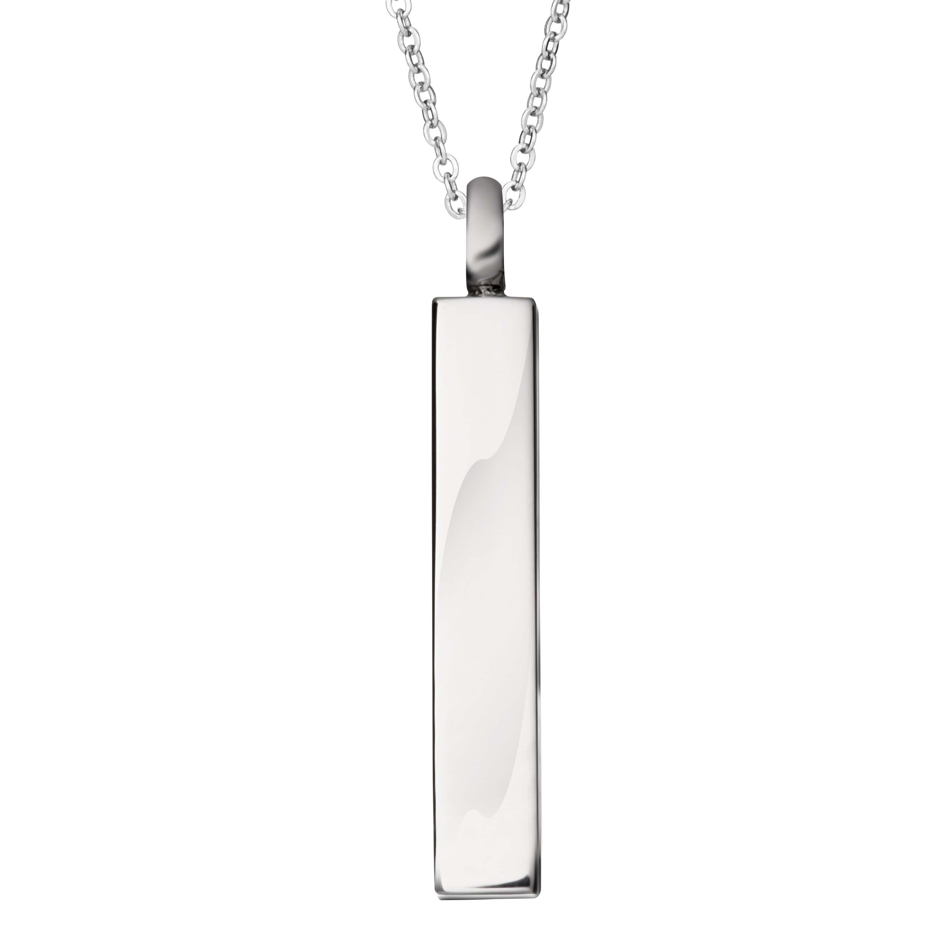 EverWith Self-fill Bar Memorial Ashes Pendant with Crystal
