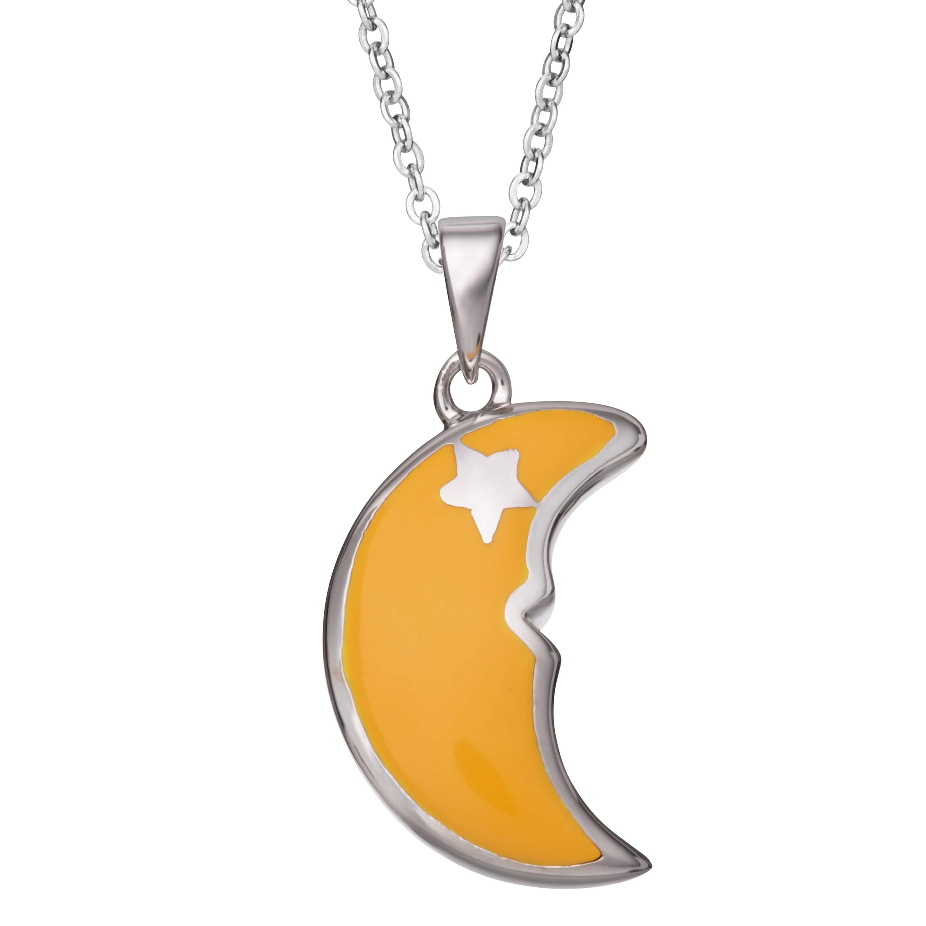 Self-fill Yellow Moon Memorial Ashes Pendant