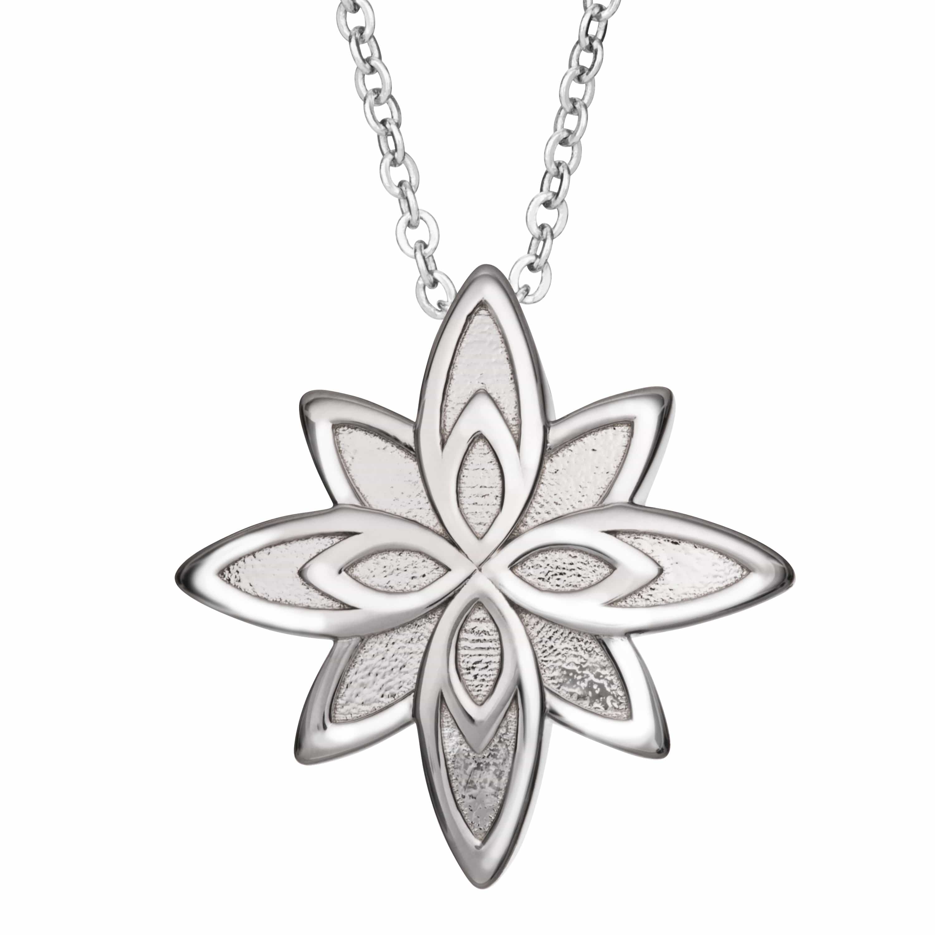 Self-fill Star Flower Memorial Ashes Pendant