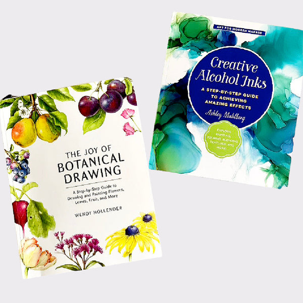 My 2 projects for #The100DayProject are Botanical Drawing and Alcohol Inks