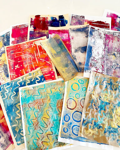 Examples of my Gelli Prints