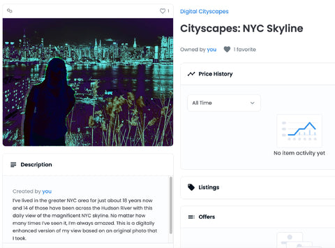 Digital Cityscapes Collection of NFTs on OpenSea
