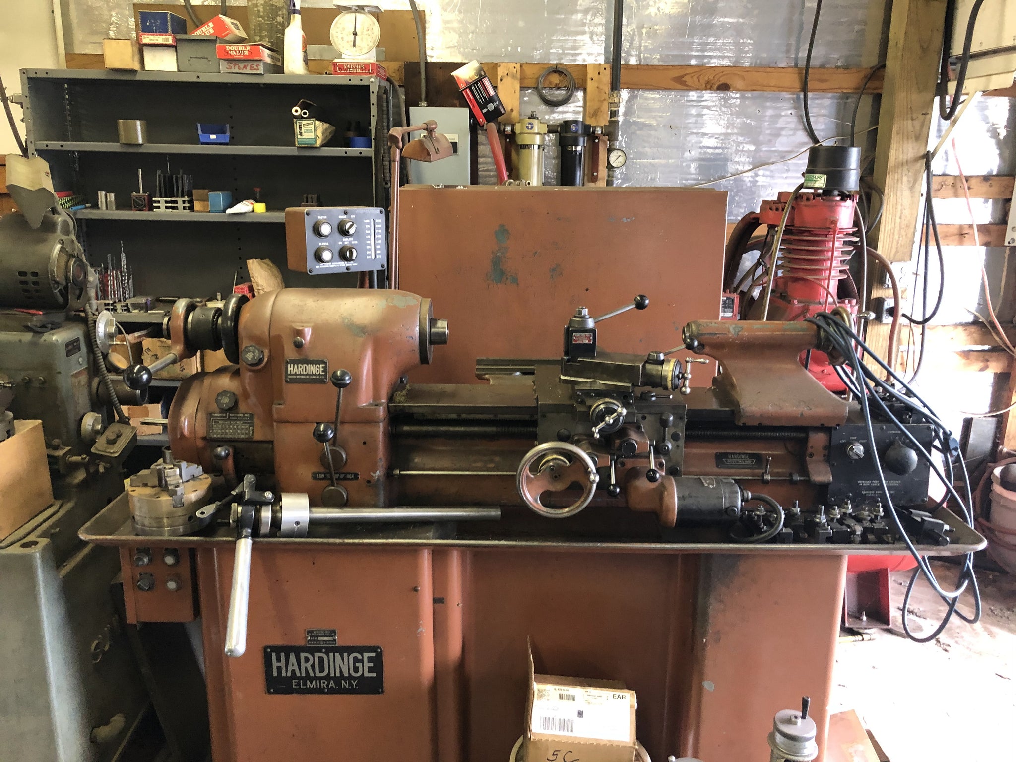 used hardinge hlv-h lathe