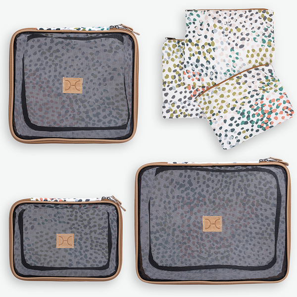 Travel Luggage Organizer Pods 6 piece set | Confetti - All About