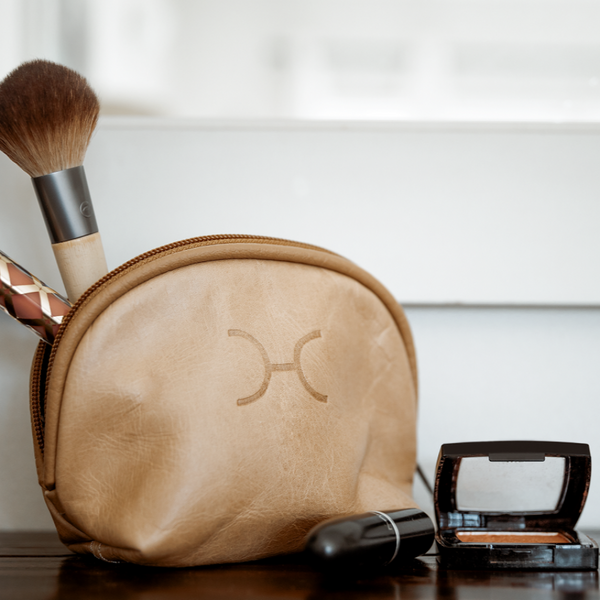 Makeup Bag Leather