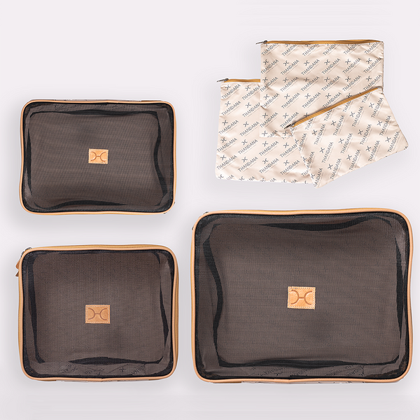 Travel Luggage Organizer Pods 6 piece set | Logo Print