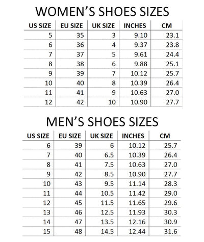 yeezy womens shoes size chart