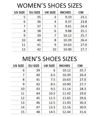 yeezy 5 size chart women's