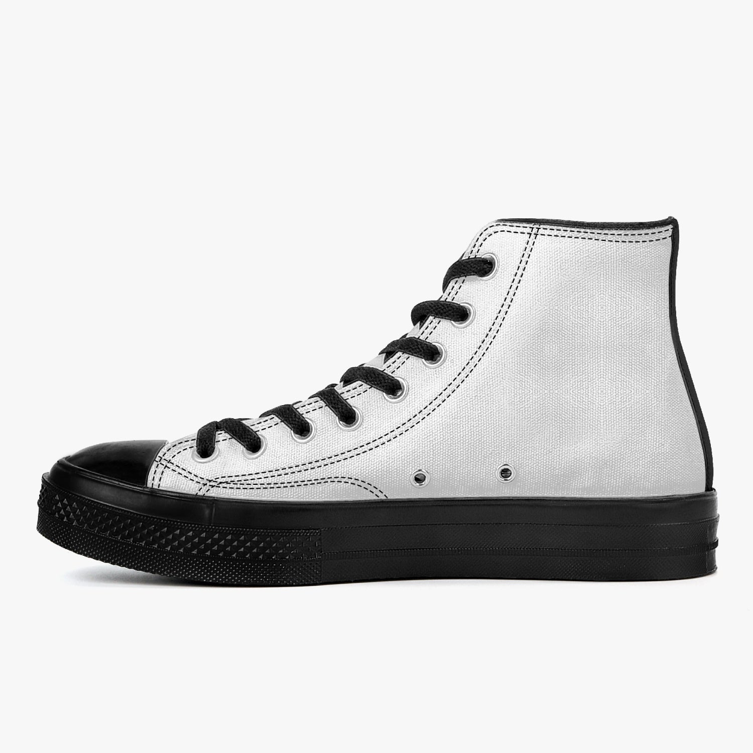 play High-Top Canvas Shoes - Black