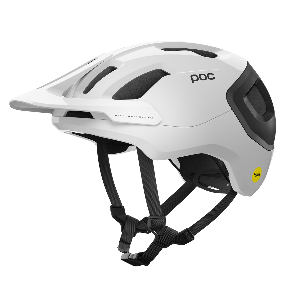 Photos - Bike Helmet ROS POC Axion Race MIPS Helmet - Hydrogen White/Uranium Black Matt - Small PC1 