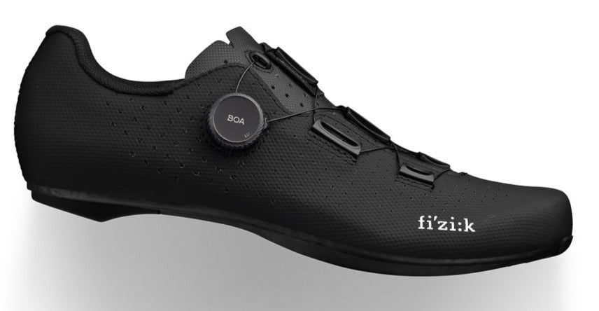 Photos - Cycling Shoes Fizik Tempo Decos Carbon Road Shoes  - Black Black - 43 TPR2BMW1C101 (Wide)