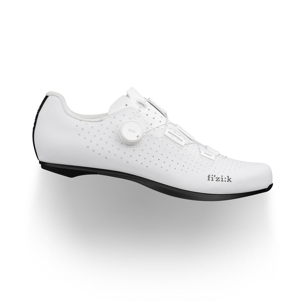 Photos - Cycling Shoes Fizik Tempo Decos Carbon Road Shoes  - White White - 40 TPR2BMW1C202 (Wide)