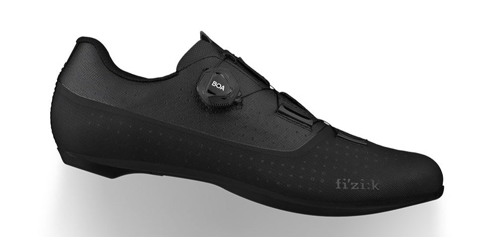 Photos - Cycling Shoes Fizik Tempo Overcurve R4 Road Shoes  - Black Black - 46 TPR4OXW1K101 (Wide)