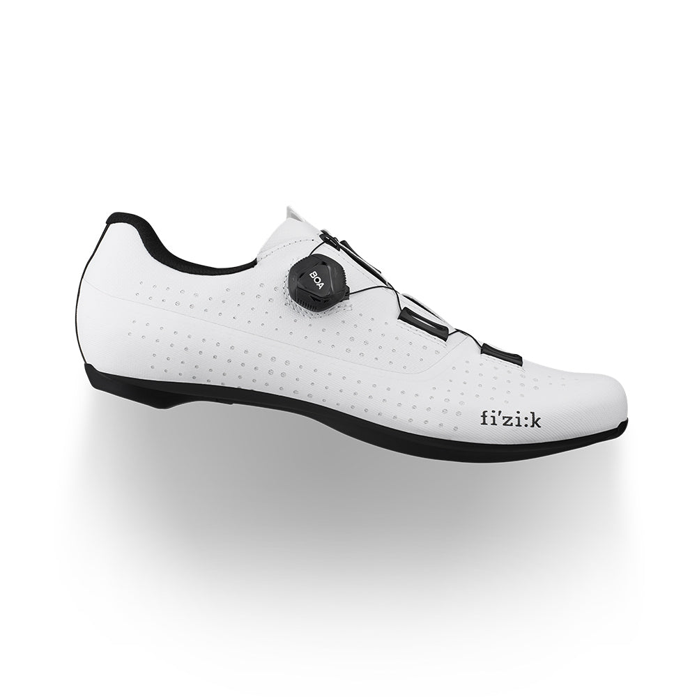 Photos - Cycling Shoes Fizik Tempo Overcurve R4 Road Shoes  - White Black - 45.5 TPR4OXW1K2 (Wide)