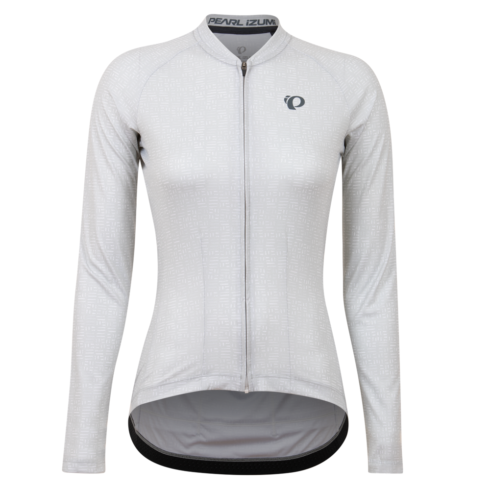 Pearl Izumi Attack Long Sleeve Jersey (Women's) - Cloud Grey Stamp - X-Small