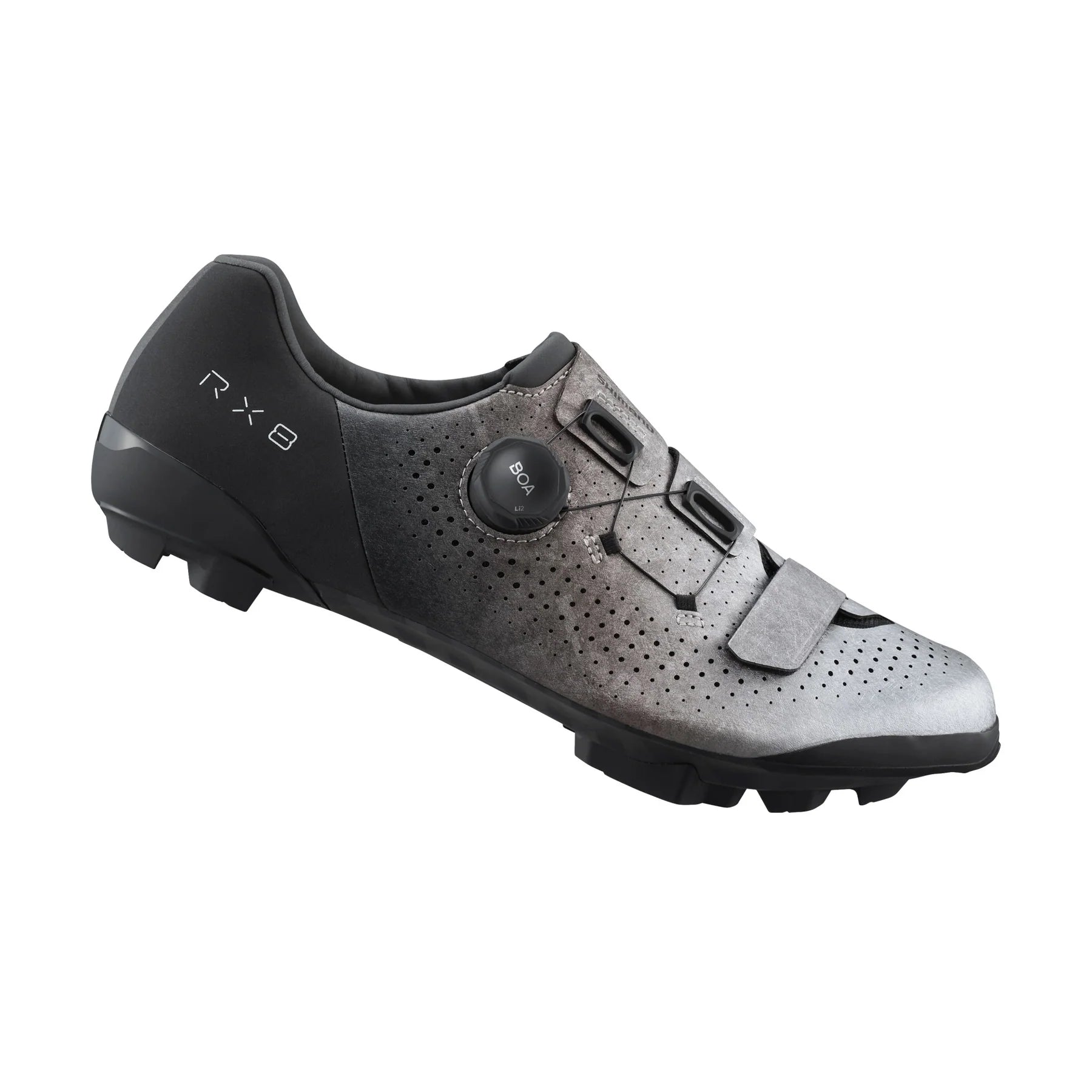Photos - Cycling Shoes Shimano RX801/ RX800 Gravel Shoes - Black/Silver RX801 - 46 ESHRX801MCS01S 