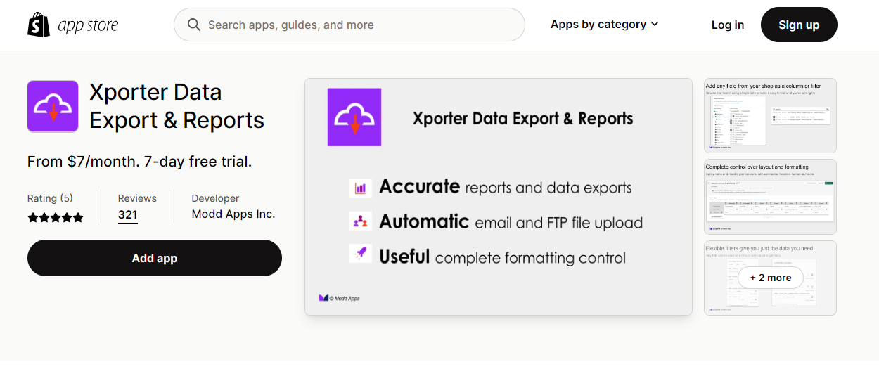 Xporter Data Export & Reports