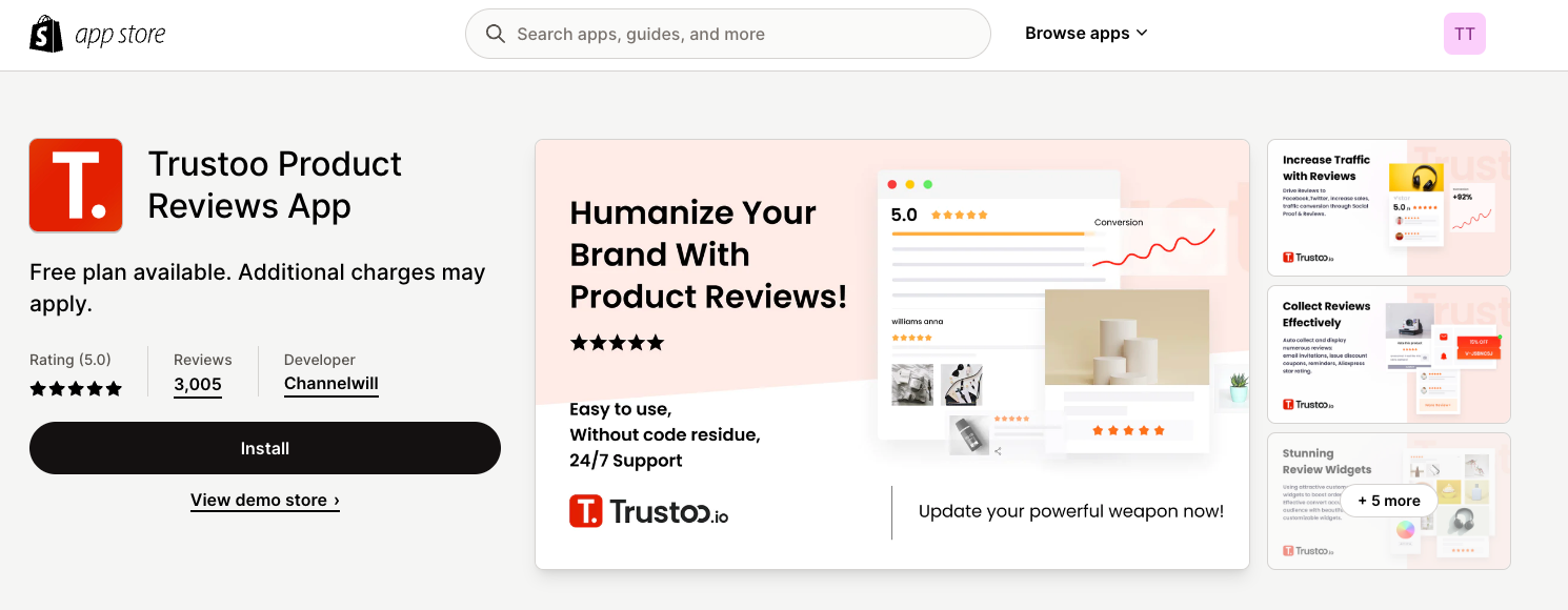 Trustoo Product & Ali Reviews