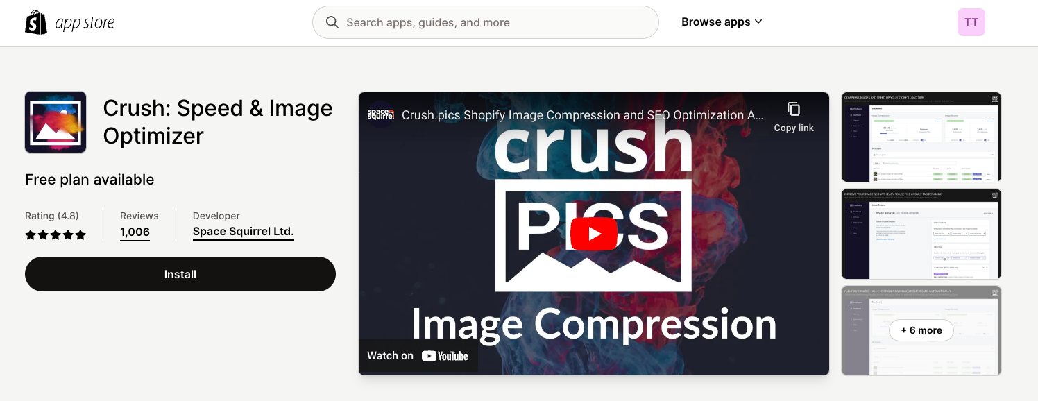 Crush: Speed & Image Optimizer