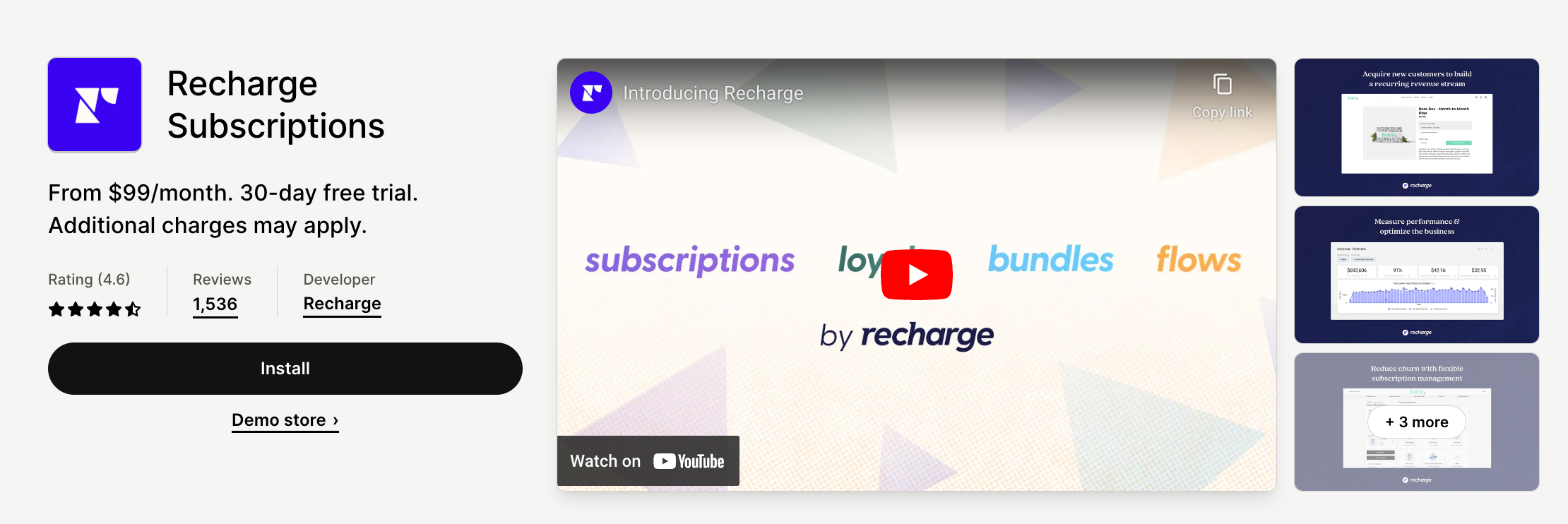 Recharge Subscriptions
