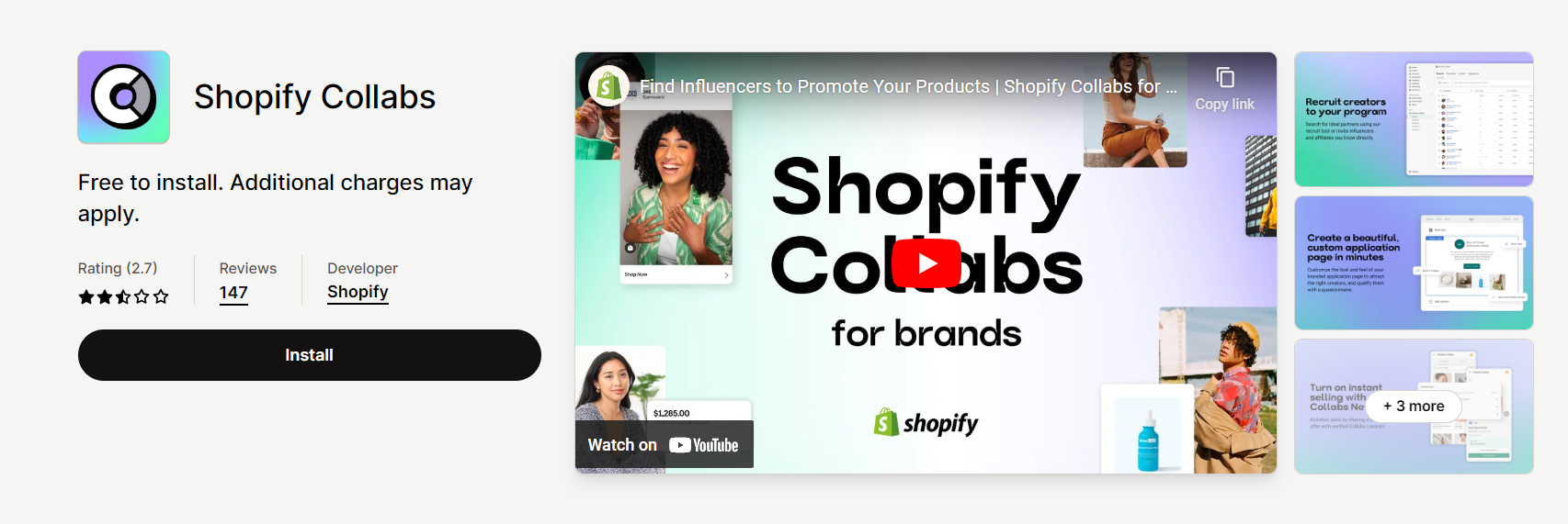 Shopify Collabs app