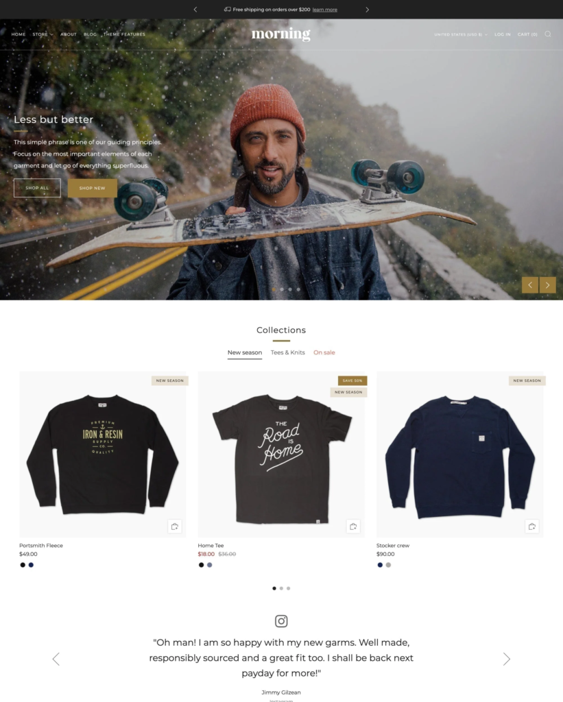 10 best Shopify themes for clothing store