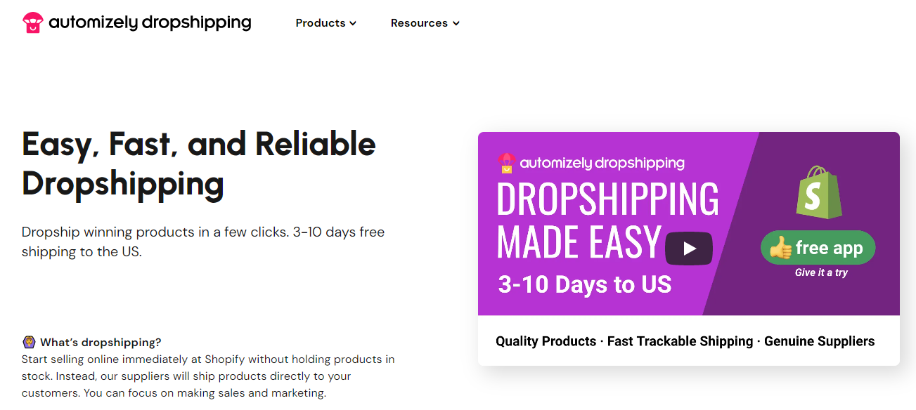 Automizely Dropshipping App