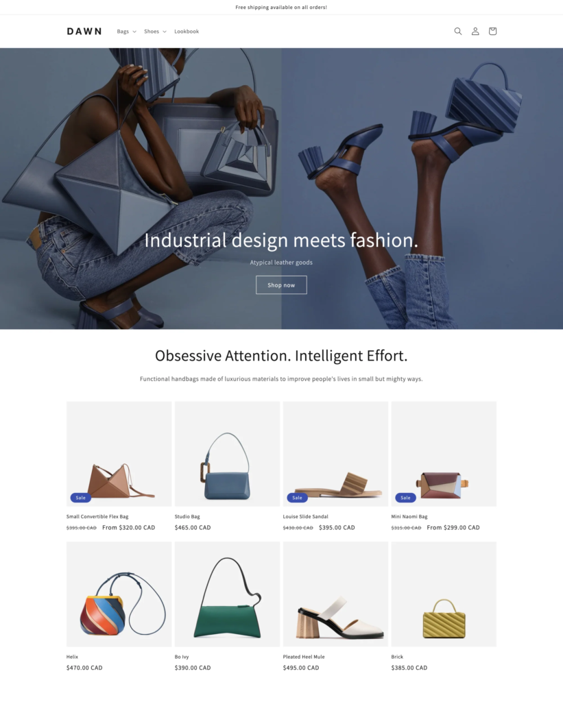 Shopify themes for fashion stores