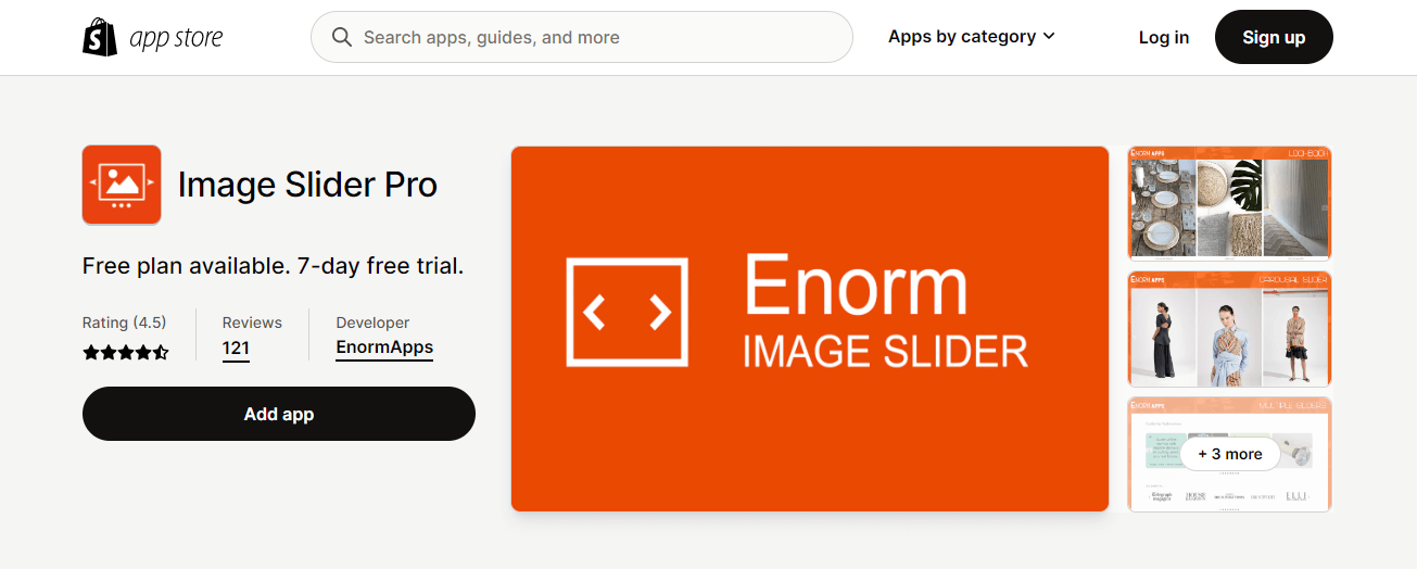 Shopify image slider apps